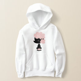 Pink Cartoon French Poodle Hoodie