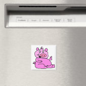 Pink Cartoon Pig Magnet (In Situ (Geschirrspüler))