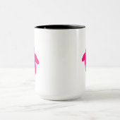Pink Cartoon Pinguin Tasse (Zentrum)