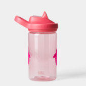 Pink Cartoon Pinguin Trinkflasche (rechts)