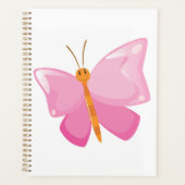Pink-Cartoon-Schmetterling Planer (Vorderseite)
