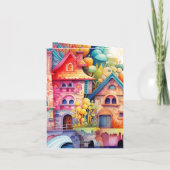 Pink Castle Custom Age Einladung (Rückseite)