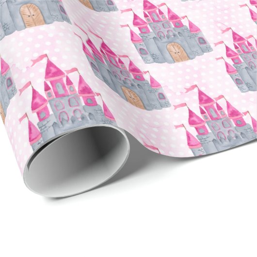 Pink Castle Geschenkpapier (Rolleneckpunkt)