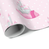 Pink Castle Pattern Geschenkpapier (Rolleneckpunkt)