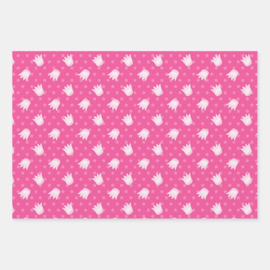 Pink Castle Pattern Geschenkpapier Set (Vorderseite 2)