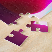 Pink Cat Blick auf City Jigsaw Puzzle (Seite)