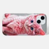 Pink Cat Foto Portrait Case-Mate iPhone Hülle (Rückseite (Horizontal))