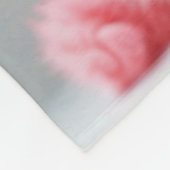 Pink Cat Foto Portrait Fleecedecke (Ecke)