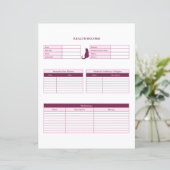 Pink Cat Healthcare Record - Keeper-Seite (Stehend Vorderseite)