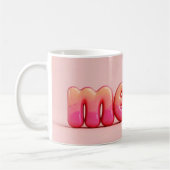 Pink Cat Meow Mug. Kaffeetasse (Links)