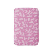 Pink Cat Pattern Badematte (Vorderseite Vertikal)