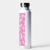 Pink Cat Pattern Trinkflasche (Links)