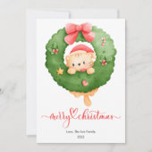 Pink Cat Pet Lover Weihnachten Flasche (Vorderseite)