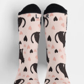 Pink Cat Socken Soft Pink (Oben)