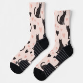 Pink Cat Socken Soft Pink (Links)
