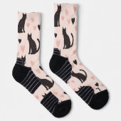 Pink Cat Socken Soft Pink (Rechts)