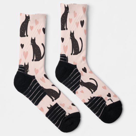 Pink Cat Socken Soft Pink (Rechts)