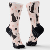 Pink Cat Socken Soft Pink (Gewinkelt)