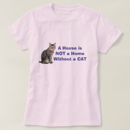 Pink Cat Zuhause Personalisiert T - Shirts