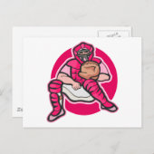 Pink Catcher Postkarte (Vorne/Hinten)