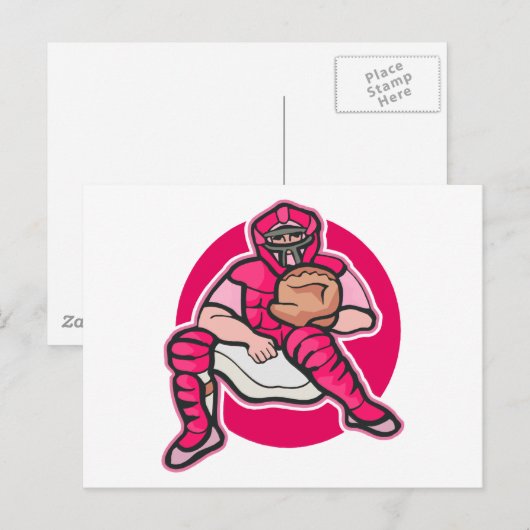 Pink Catcher Postkarte (Vorne/Hinten)