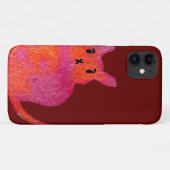 Pink Cate Funky niedlich Kitty Case-Mate iPhone Hülle (Rückseite (Horizontal))