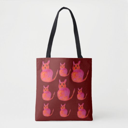 Pink Cate Funky niedlich Kitty Tasche (Vorderseite)