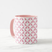 Pink Cats Muster Niedliches Geschenk Tasse (Vorderseite Links)