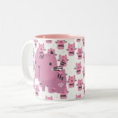 Pink Cats Tasse (Vorderseite Links)