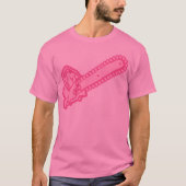Pink Chainsaw von Liebe T-Shirt (Vorderseite)