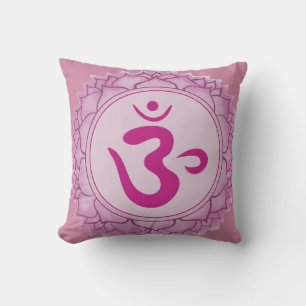 Pink Chakra Sahasrara Cushion Kissen