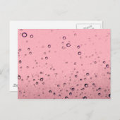 Pink Chamgagne Postkarte (Vorne/Hinten)