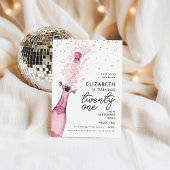 Pink Champagne 21. Geburtstag Einladung