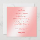Pink Champagne - Einladung zum Hochzeitstag (Rückseite)