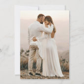 Pink Champagne Glass 15. Hochzeitstag Einladung (Rückseite)