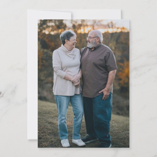 Pink Champagne Glass 35. Hochzeitstag Einladung (Rückseite)