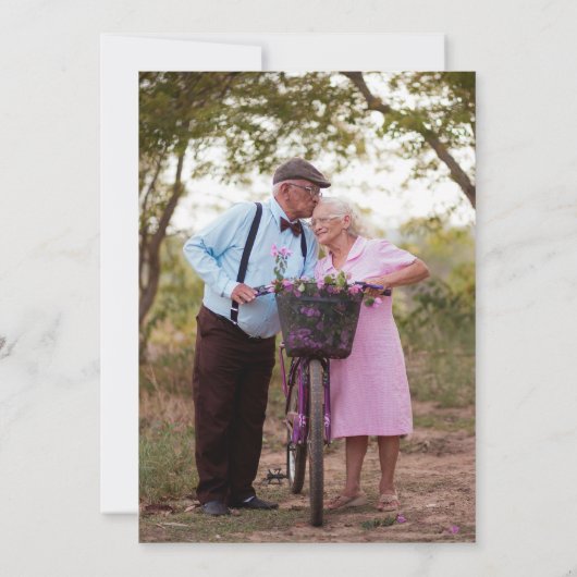 Pink Champagne Glass 60. Hochzeitstag Einladung (Rückseite)