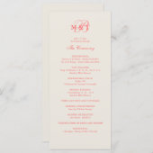 Pink & Champagne Hochzeitsprogramm Programm (Vorne/Hinten)