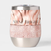 Pink Champagne Rose Glam Zebra (Vorderseite)