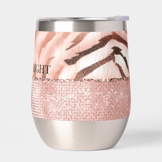 Pink Champagne Rose Glam Zebra (Links)