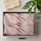 Pink Champagne Rose Glam Zebra Seidenpapier (Geschenk)