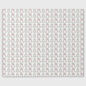 Pink Champagne Wedding Diamond Ring Bride Geschenkpapier (Flach)