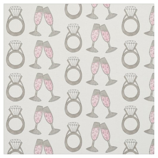 Pink Champagne Wedding Diamond Ring Bride Stoff (Muster)