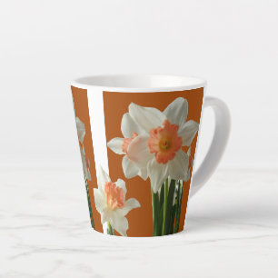 Pink Charm Daffodien Design Latte Tasse