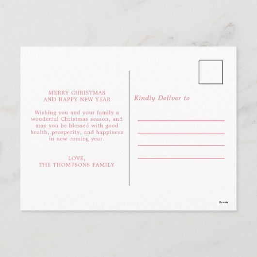 Pink Charm Weihnachten Strümpfe Eine neue Zuhause (Rückseite)