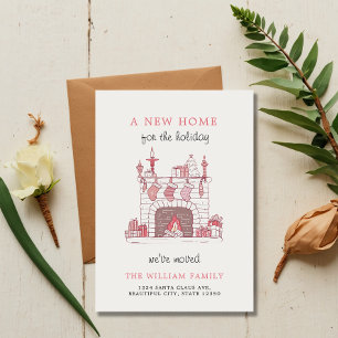 Pink Charm Weihnachten Strümpfe Eine neue Zuhause  Ankündigung