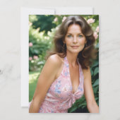 Pink Charming Ancient Cityscape Oval Translucent Einladung (Rückseite)