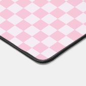 Pink Checked Mousepad Desktop Mat Schreibtischunterlage (Ecke)