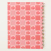 Pink Checkered Floral Planer (Rückseite)
