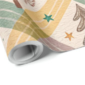 Pink Checkered Holiday Wrapping Paper Geschenkpapier (Rolleneckpunkt)